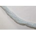 5 Line Real Blue Aquamarine Gemstone Diamond Cut Drop Beads String Necklace
